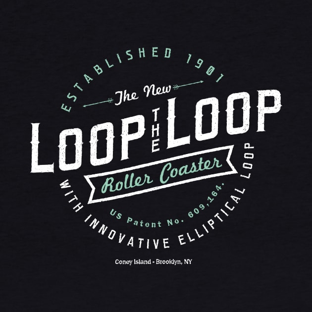 Loop the Loop - Classic Roller Coaster Merch by emmjott